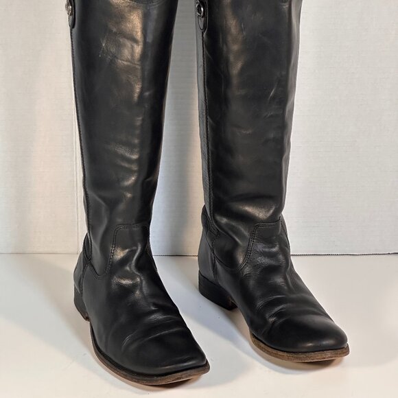 Frye Black Leather Boots Women's size 7.5 - Picture 13 of 16